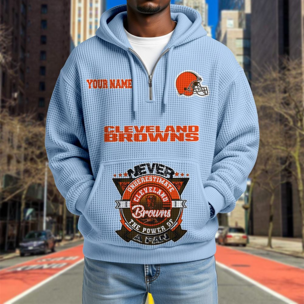 CLE x NFL Waffle Hoodie DATND TANTD