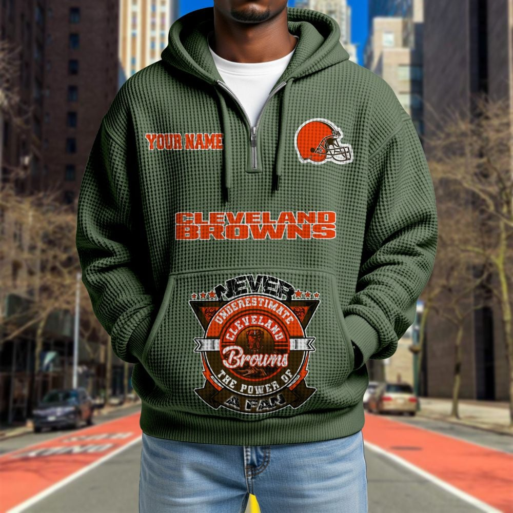 CLE x NFL Waffle Hoodie DATND TANTD