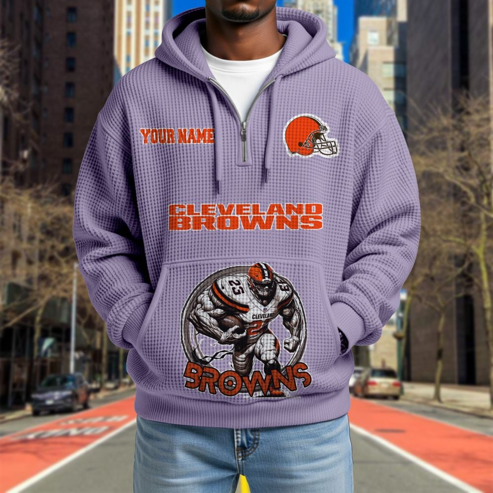 CLE x NFL Waffle Hoodie DATND TANTD