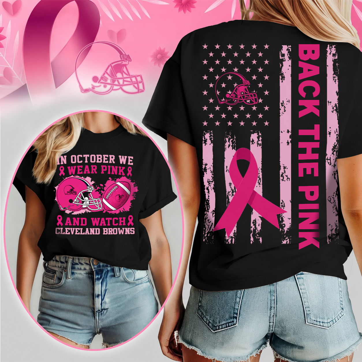 CLE x Pink Out Breast Cancer Shirt