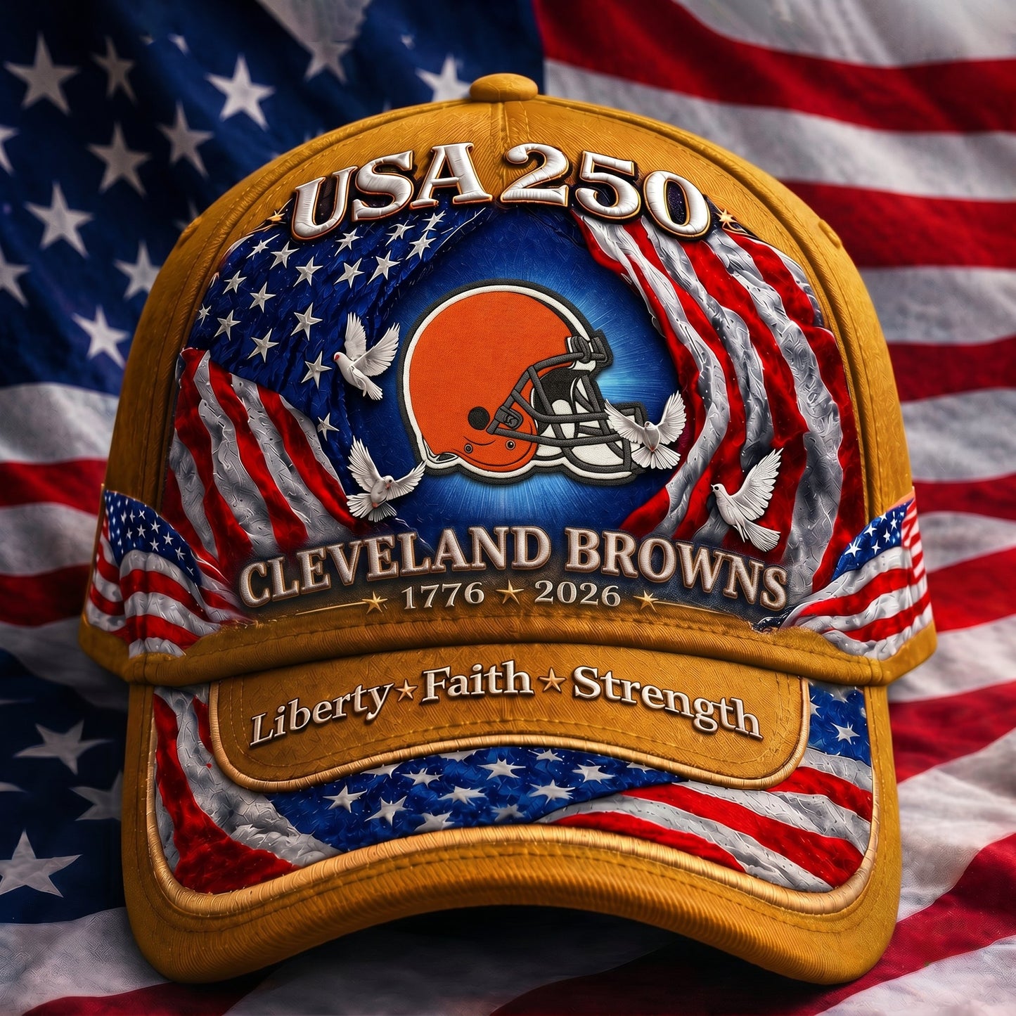 Premium NFL x CLE 250 Years  Anniversary Of Freedom  Cap 220626