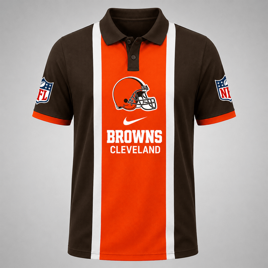 CLE_NFL Premium Luxury Polo Shirt