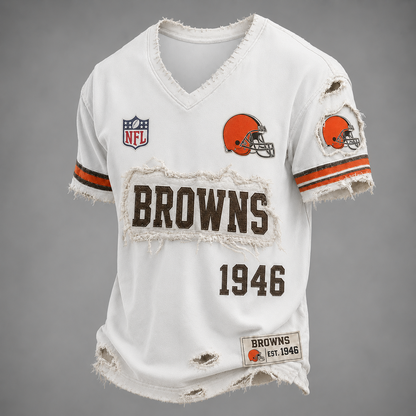 CLE x NFL LUXURY V-Neck T-Shirt 3005 DatND DVT