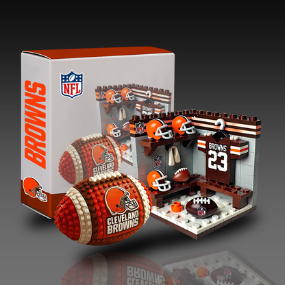 NFL Team Ball & Changing Room Building Block Football Set DDT CTND