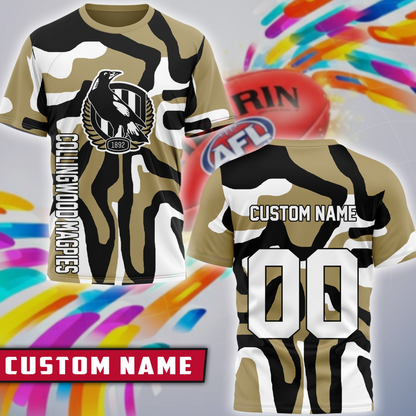 COL x AFL Premium 3D Shirt Personalized Special Gift For Fan DDT CTND