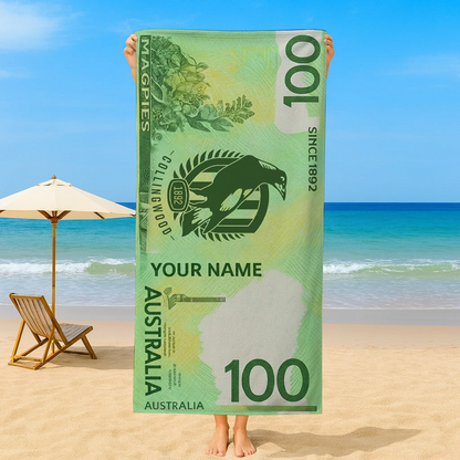 COL x AFL $100 Personalized Beach Towel Gifts For Fan DDT CTND