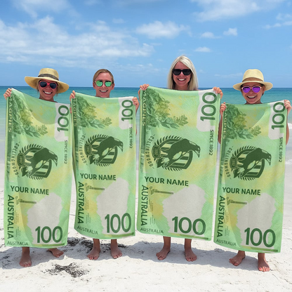 COL x AFL $100 Personalized Beach Towel Gifts For Fan DDT CTND