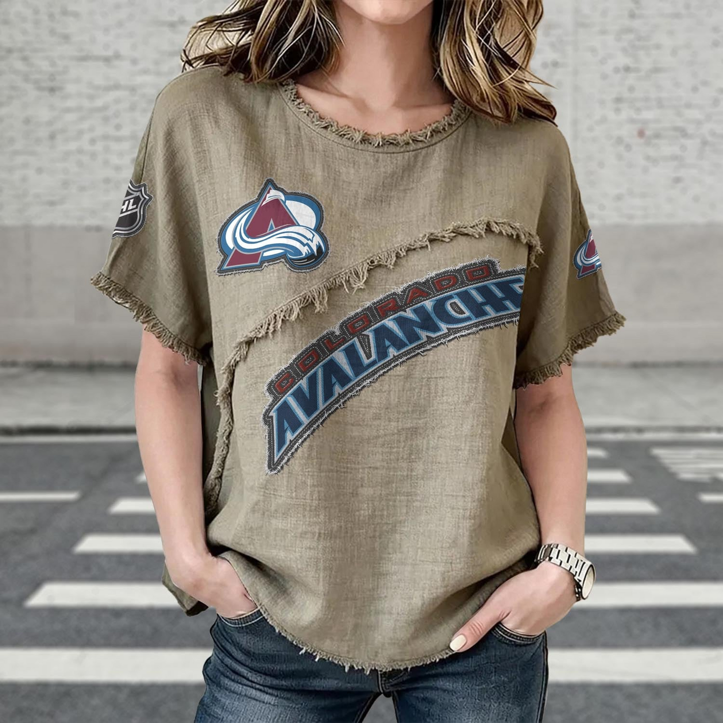 COL x NHL Womenƒ??s Vintage O-Neck 2905 DatND DVT