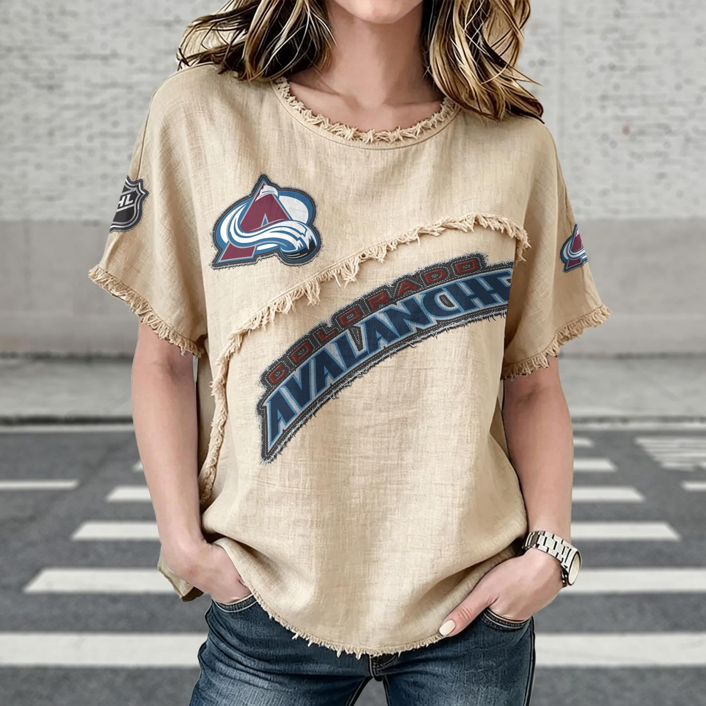 COL x NHL Womenƒ??s Vintage O-Neck 2905 DatND DVT