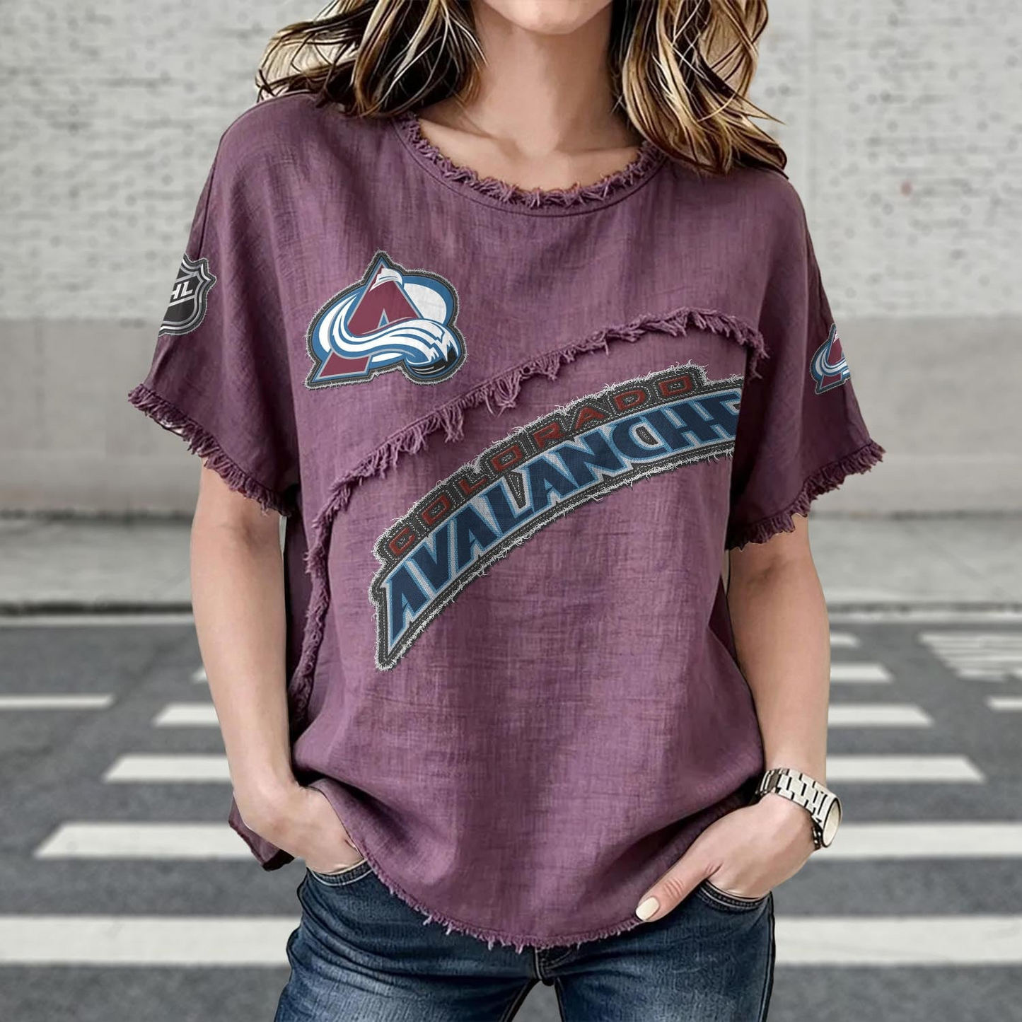 COL x NHL Womenƒ??s Vintage O-Neck 2905 DatND DVT