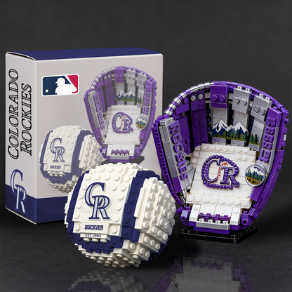 MLB Teams Baseball Glove & Ball Building Block Set DDT NTL