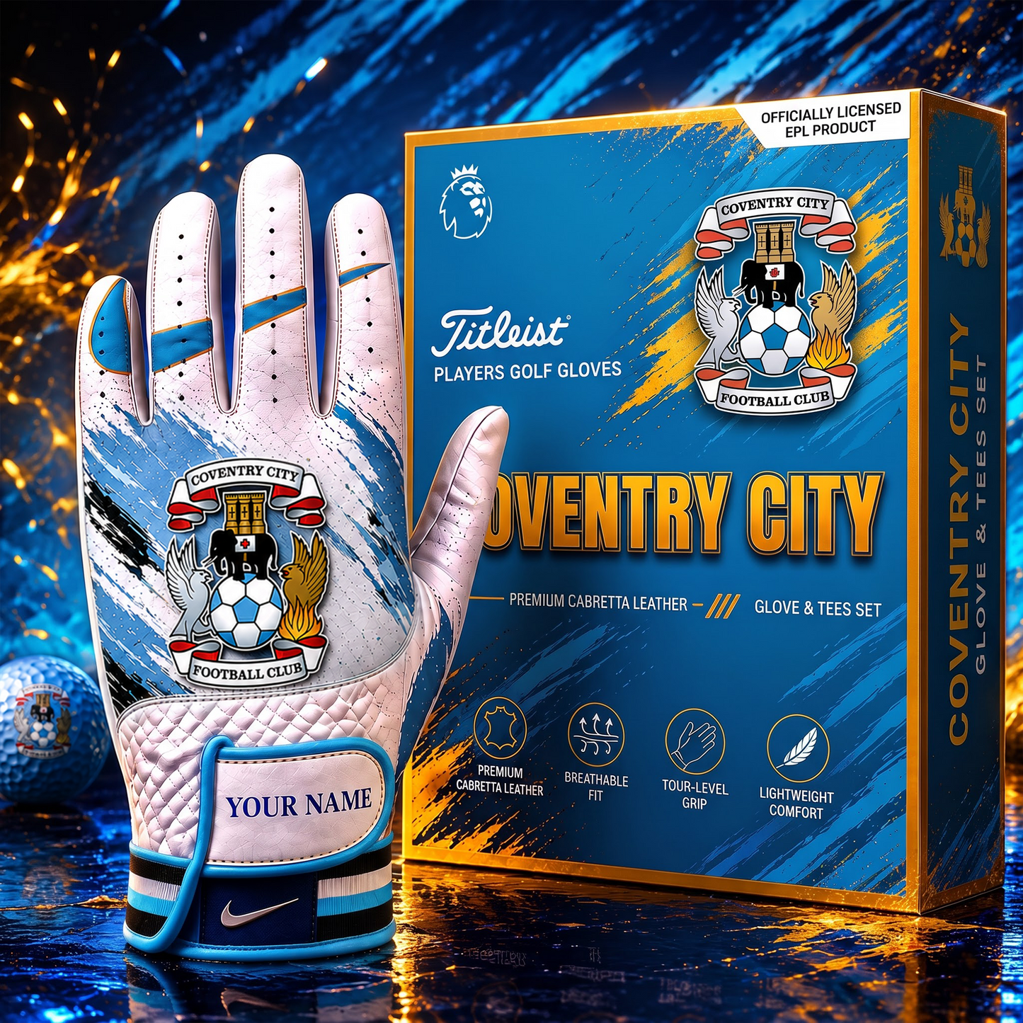 COV_EPL LUXURY PERSONALIZED GOLF GLOVE SET LIMITED EDTION