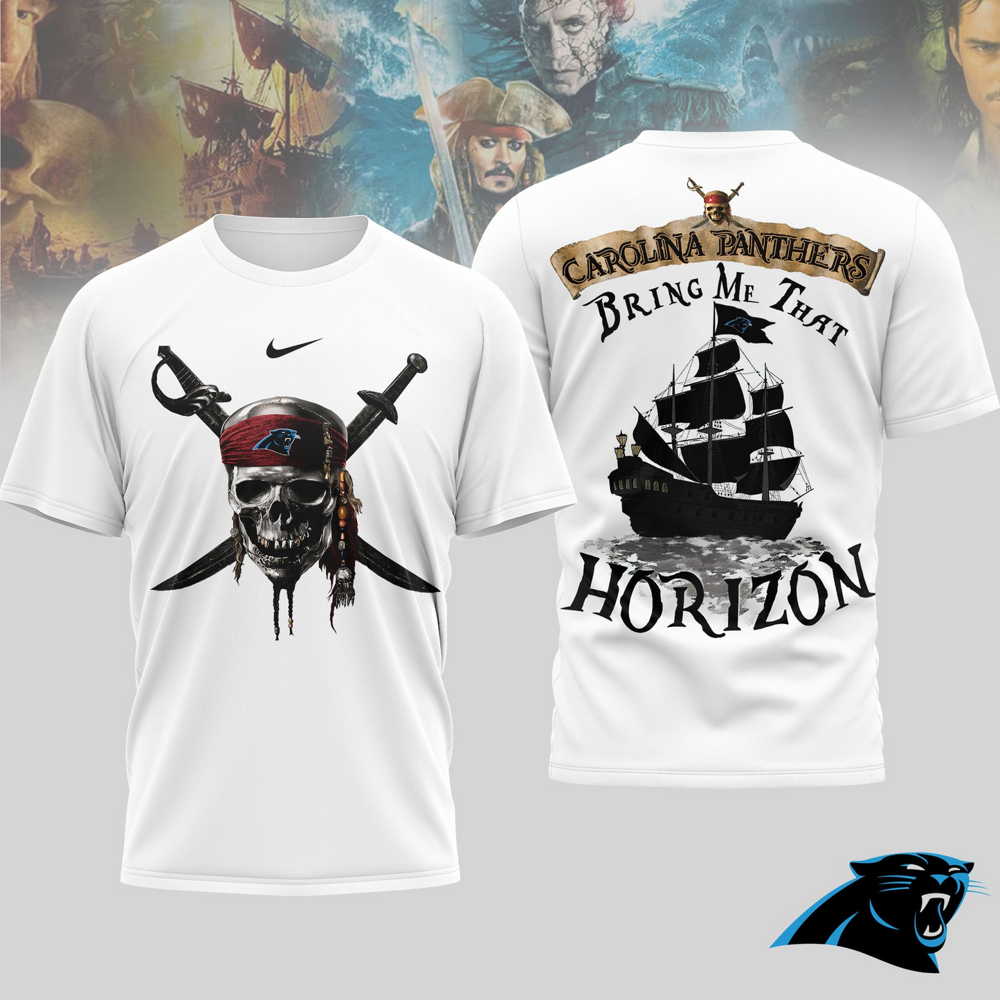 CP Premium NFL Pirates Of The Caribbean 3D Shirt DDT NTL