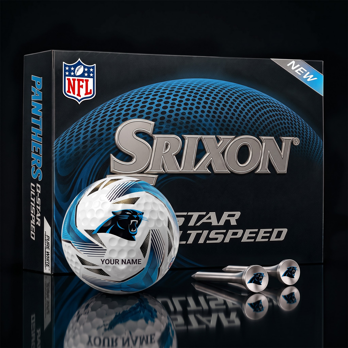 CP_NFL Football Fan Signature Golf Ball Set – Personalized Edition