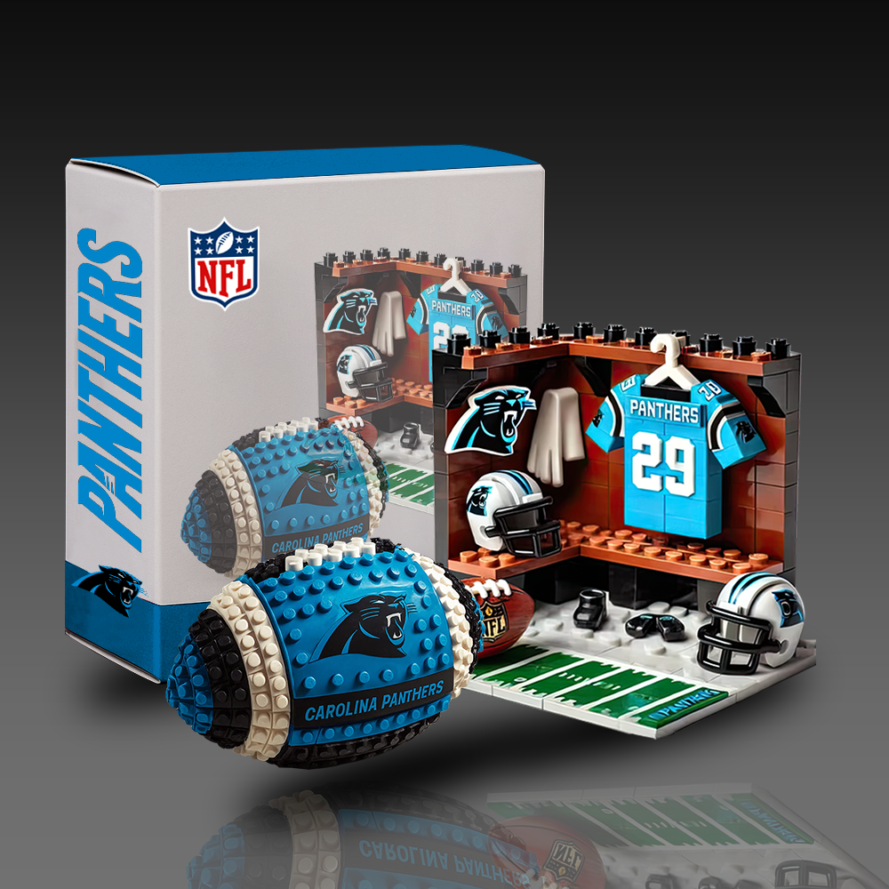 NFL Team Ball & Changing Room Building Block Football Set DDT CTND