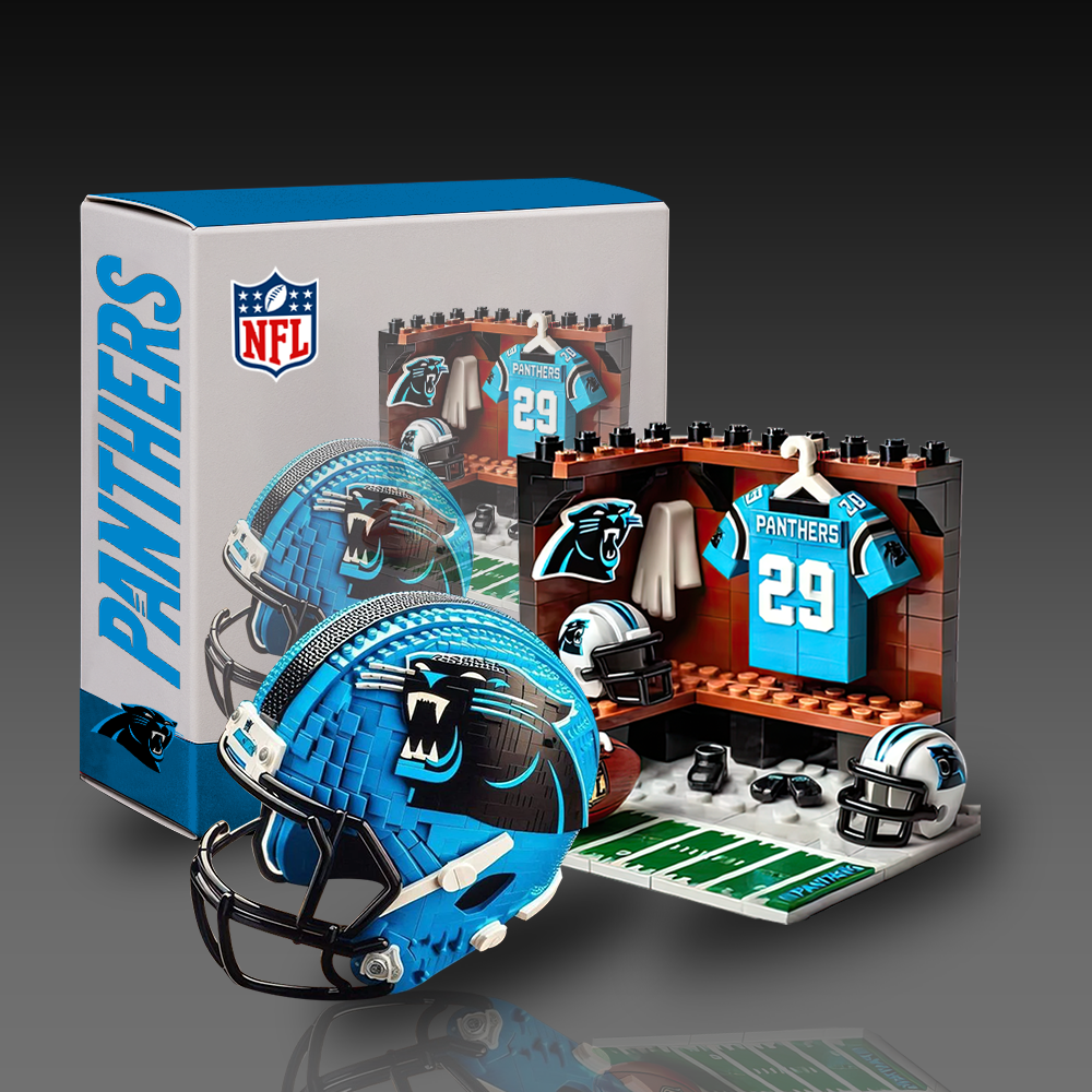 NFL Team Changing Room & Helmets Building Block Football Set DDT CTND