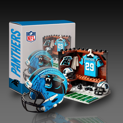 NFL Team Changing Room & Helmets Building Block Football Set DDT CTND