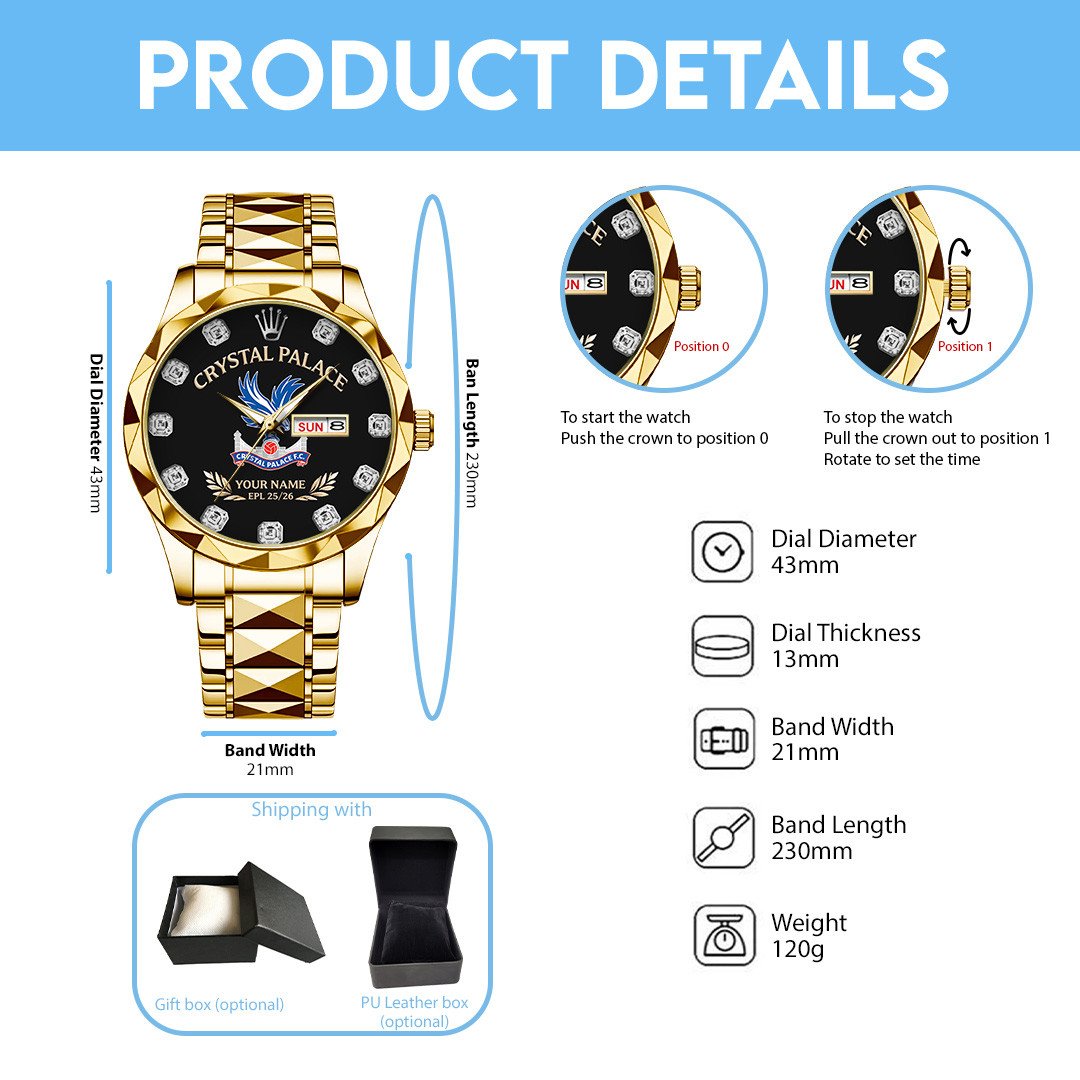 CRY x EPL Alloy Luxury Quartz Watch DatND DVT