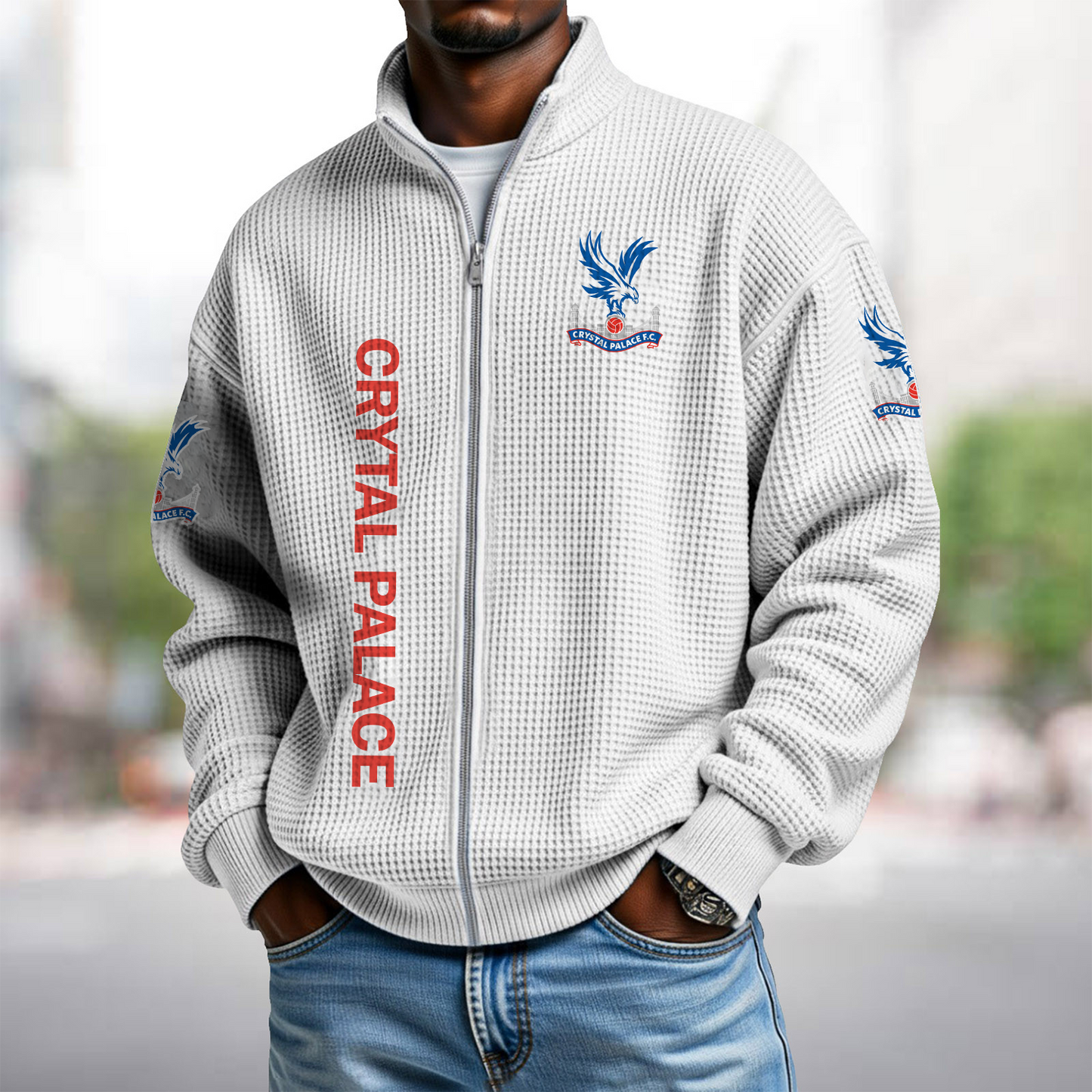 CRY x EPL Waffle Zip Up Sweatshirt 1911 DatND DVT