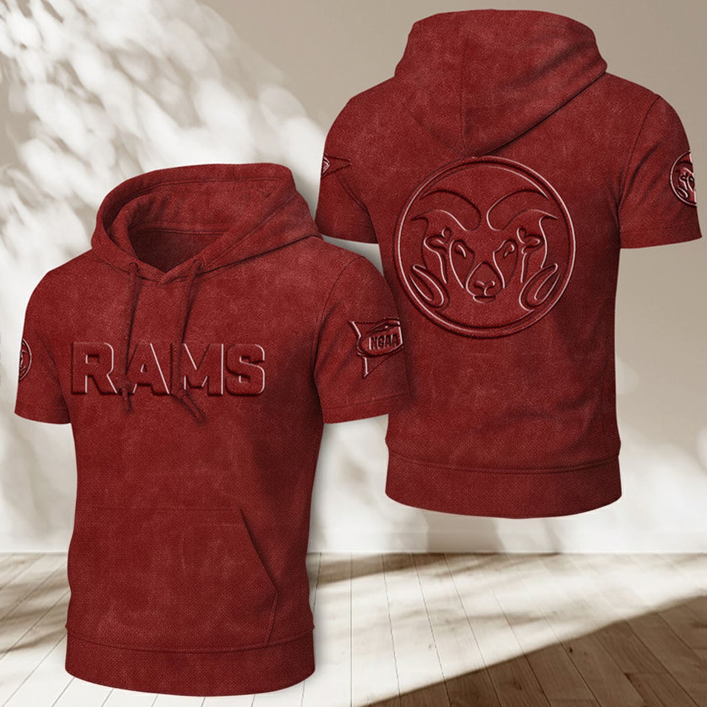 CSU x NCAA Half Sleeve Hoodie T-Shirt DatND ThuongNH