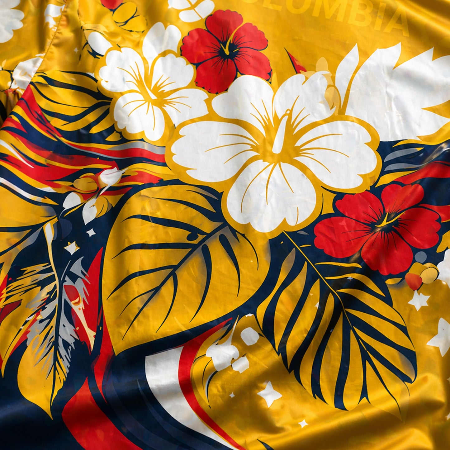 Colombia World Cup 2026 Floral Hawaiian Shirt PVT02 DATND LBN 90526