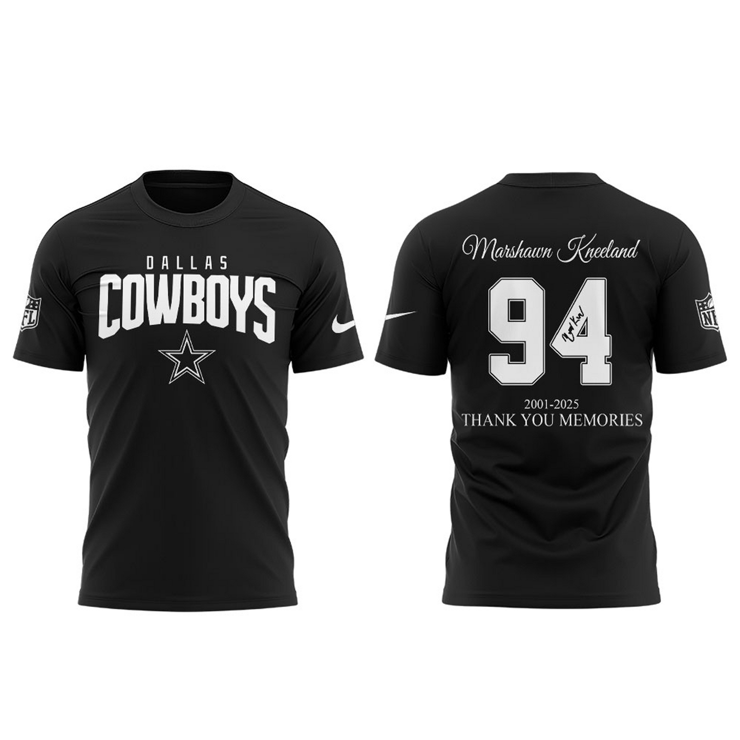 DAL Marshawn Kneeland Thank You Memories 2025 V1 Tshirt Hoodie 0811 DatND DVT