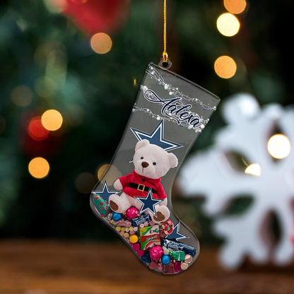 DAL x NFL Christmas Personalized Acrylic Ornament DatND DVT