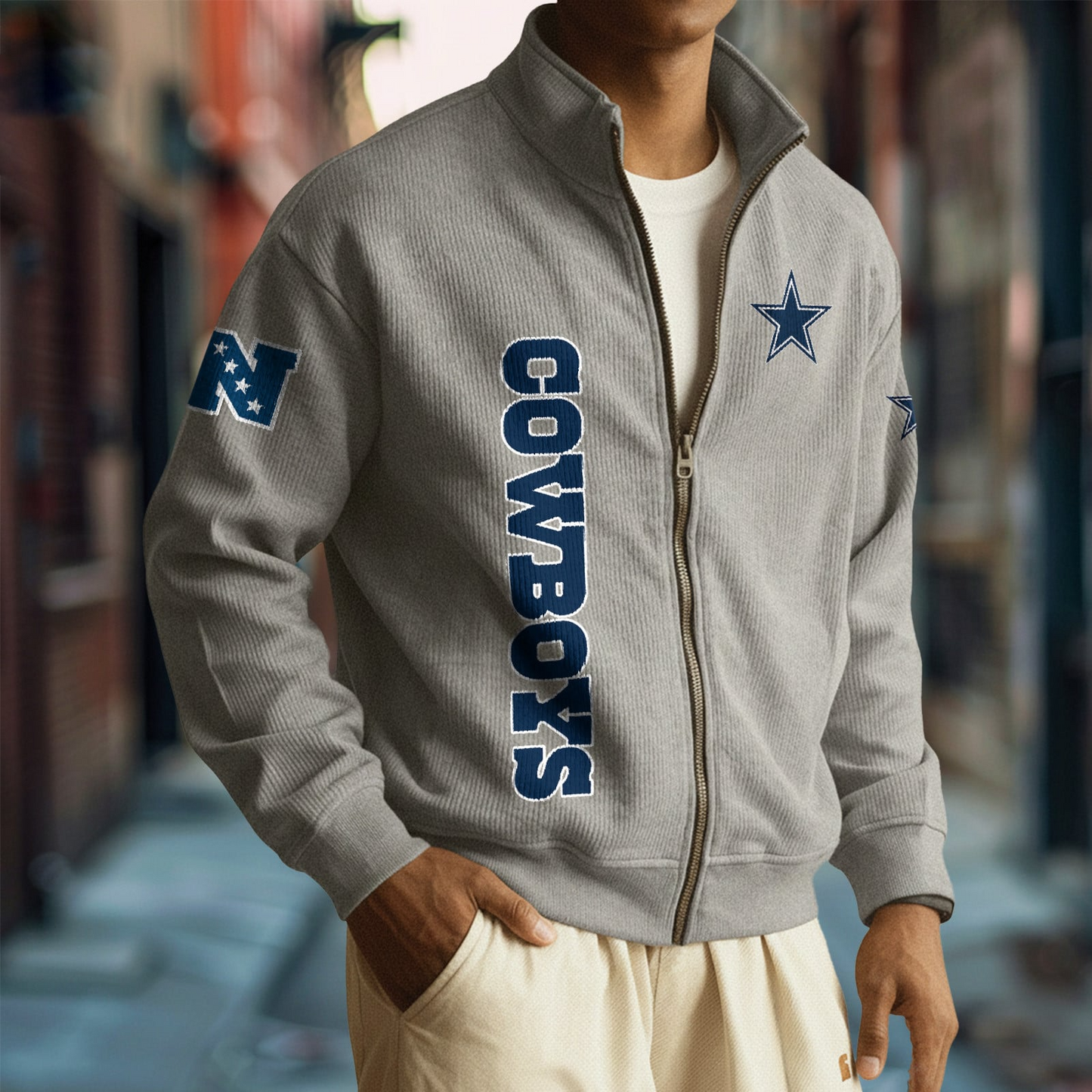 DAL x NFL Corduroy Zip-Up Jacket DatND DVT
