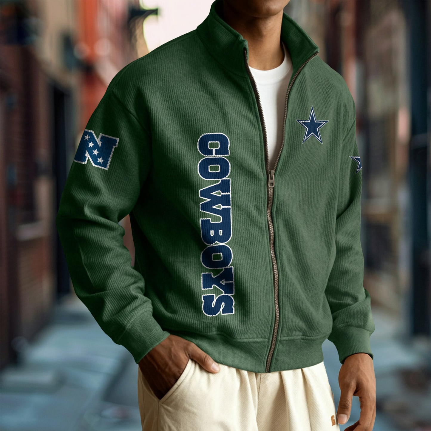DAL x NFL Corduroy Zip-Up Jacket DatND DVT
