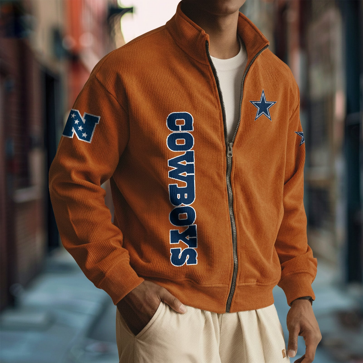 DAL x NFL Corduroy Zip-Up Jacket DatND DVT