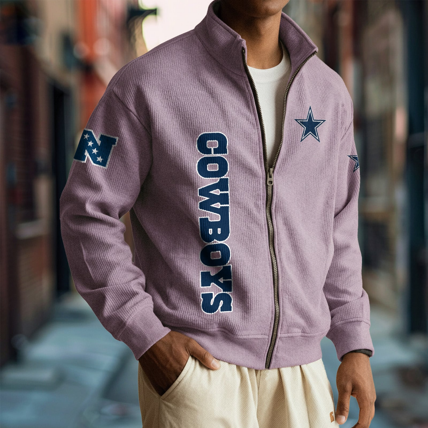 DAL x NFL Corduroy Zip-Up Jacket DatND DVT