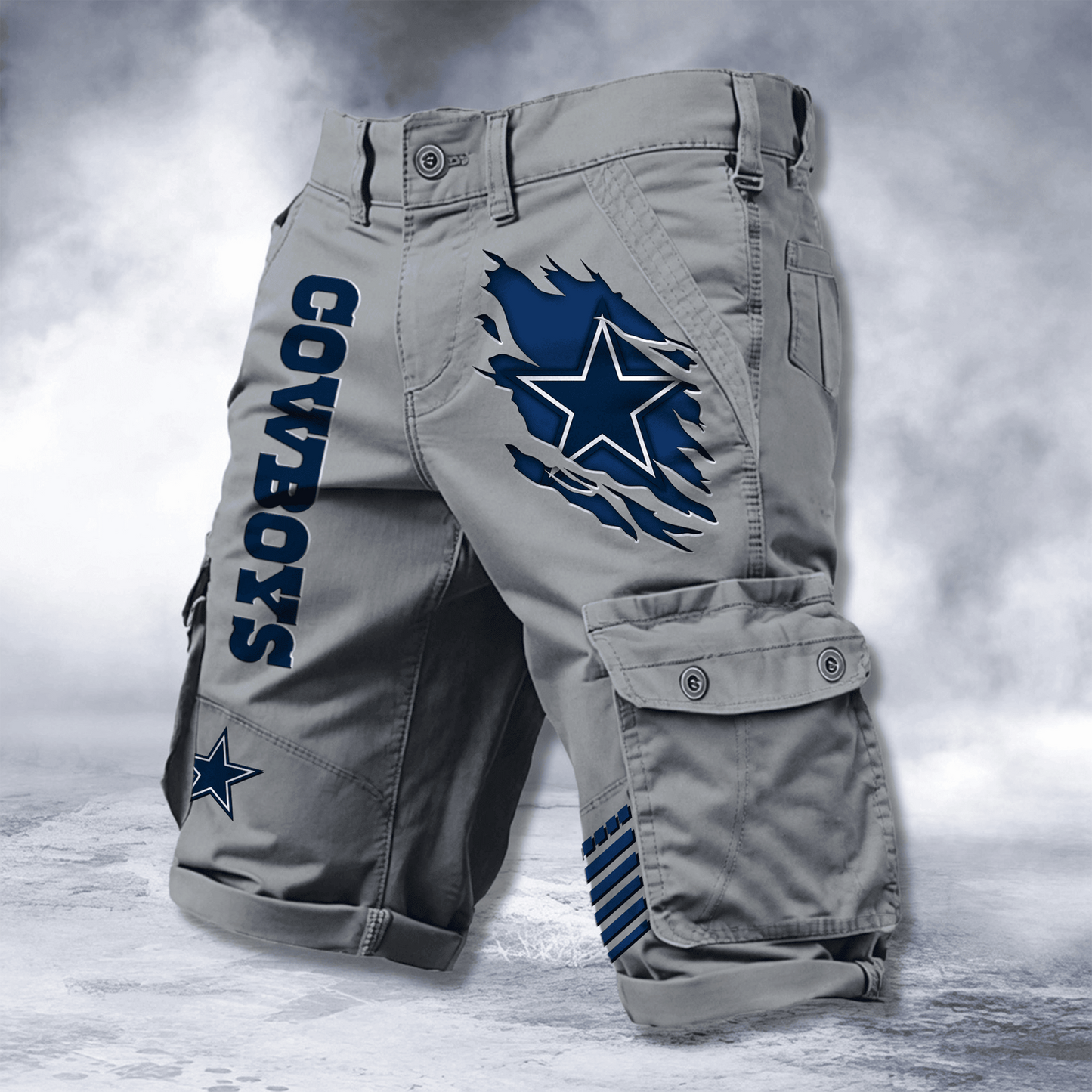 DAL x NFL Cotton Cargo Shorts DATND TANTD 2705