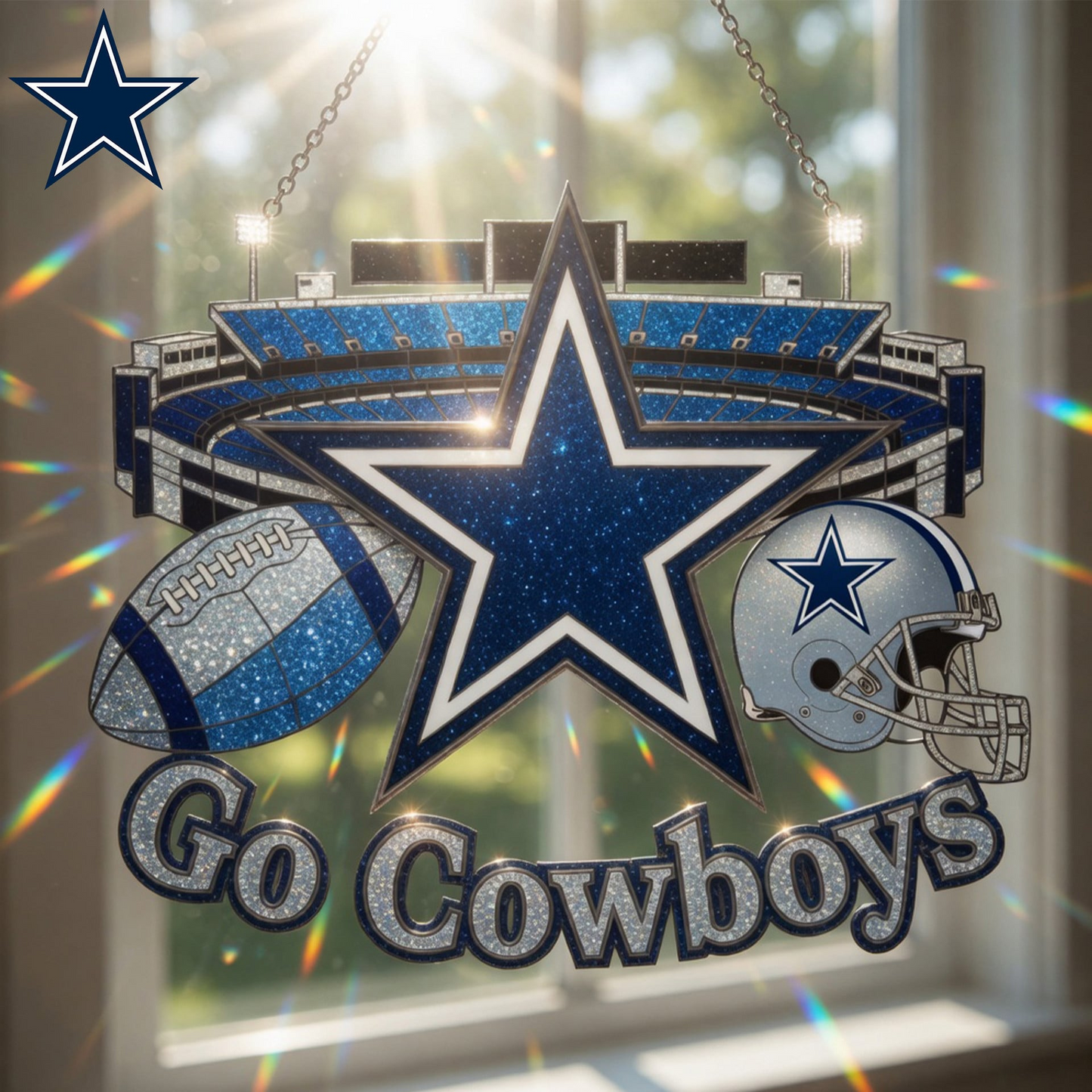 DAL x NFL Game Day Suncatcher