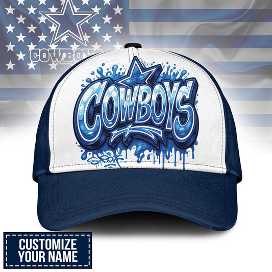 DAL x NFL Premium Custom Graffiti Team Cap