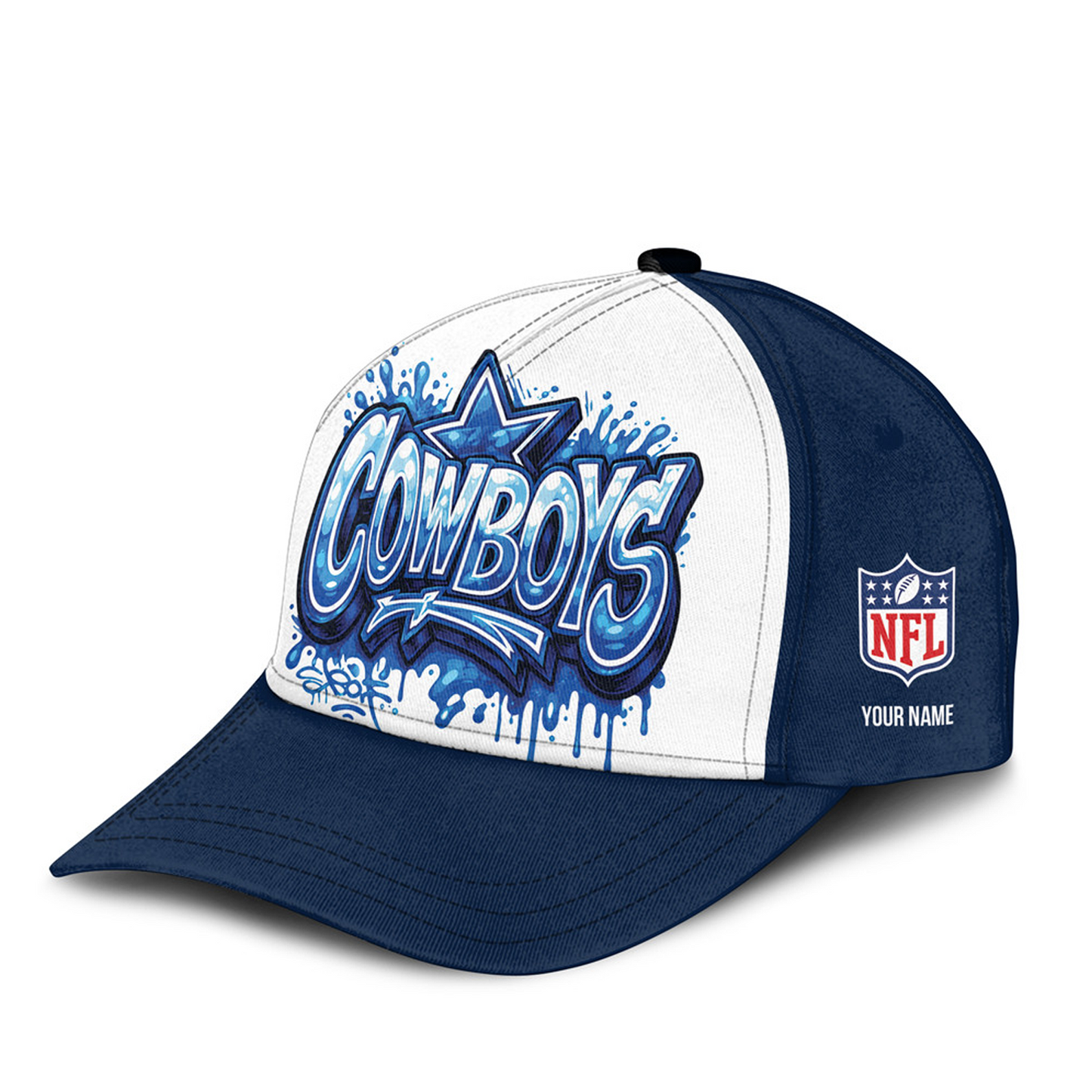 DAL x NFL Premium Custom Graffiti Team Cap
