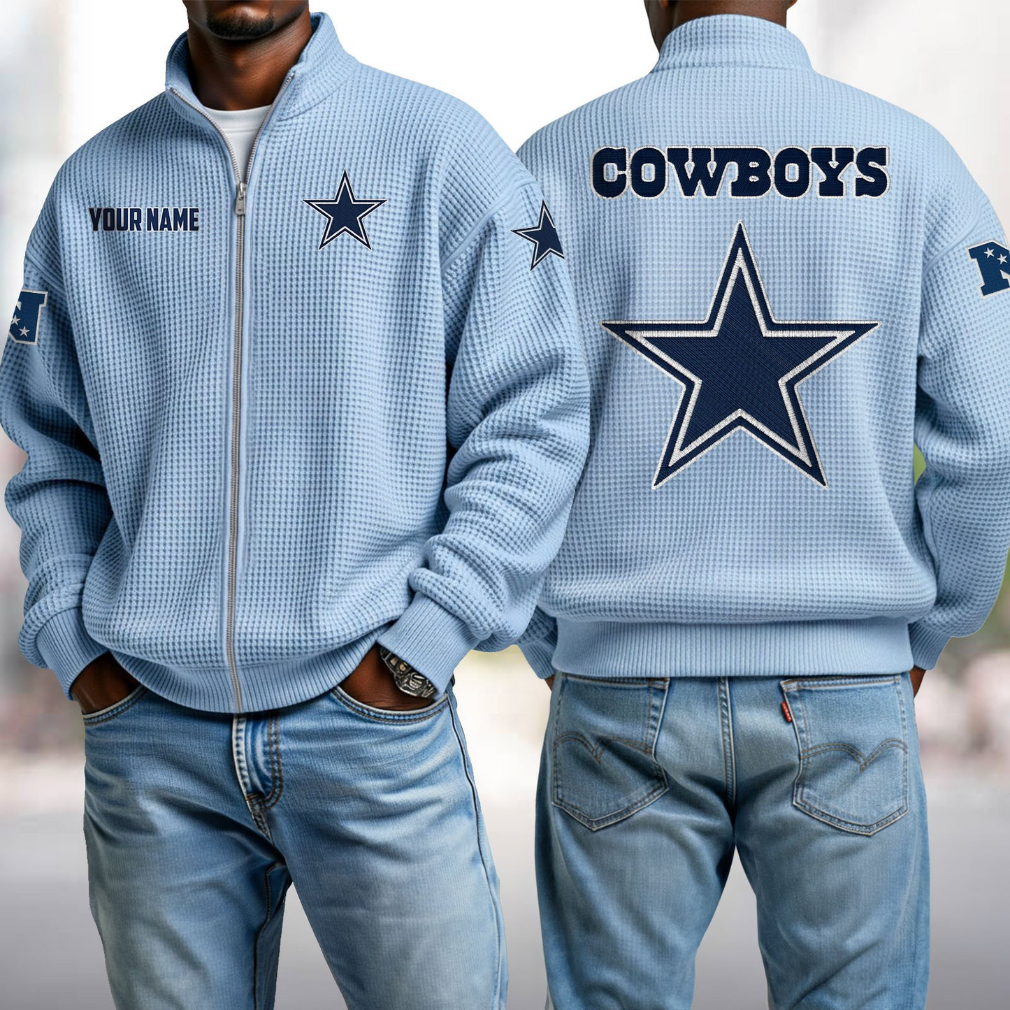 DAL x NFL Waffle Zip-Up Sweatshirt DatND DVT