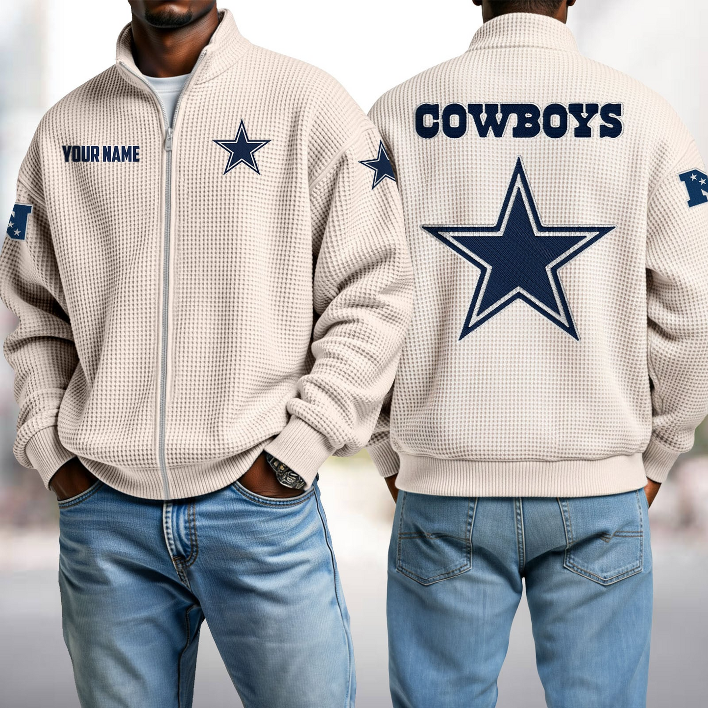 DAL x NFL Waffle Zip-Up Sweatshirt DatND DVT