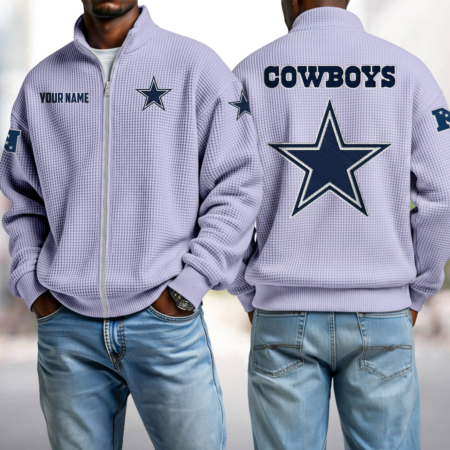 DAL x NFL Waffle Zip-Up Sweatshirt DatND DVT
