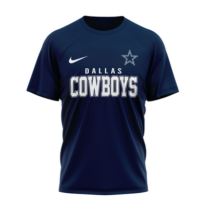 DAL x NFL Whole Lot of Football Christian Cross 3D Shirt