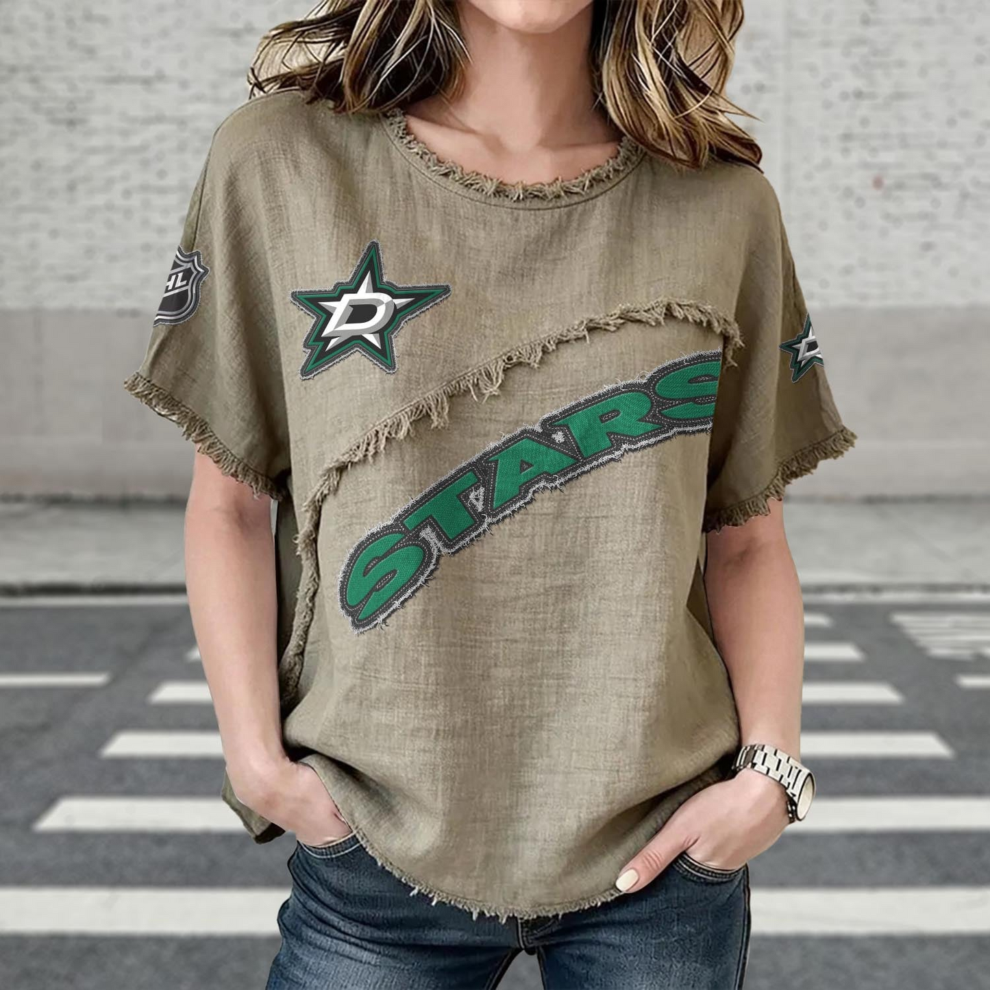 DAL x NHL Womenƒ??s Vintage O-Neck 2905 DatND DVT