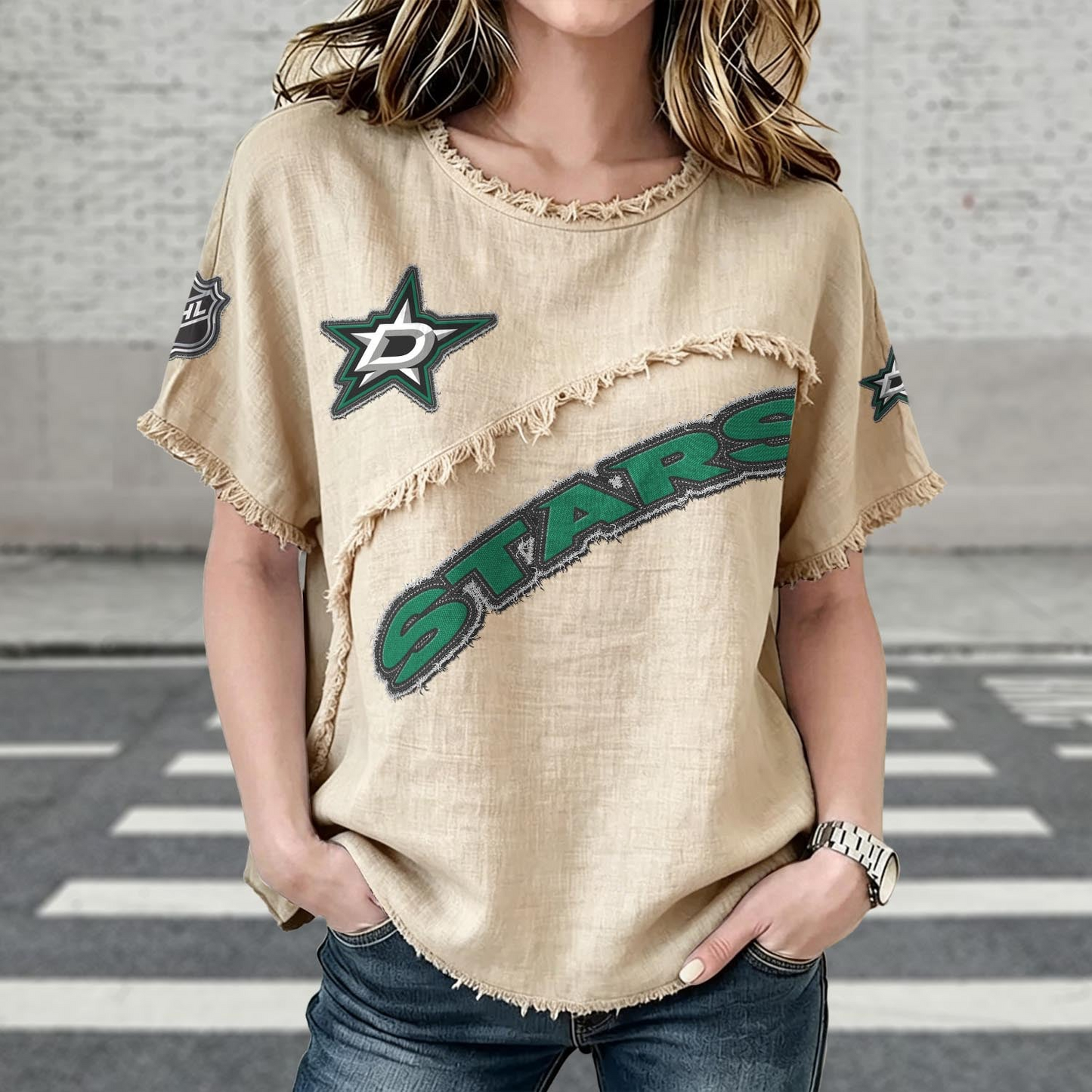 DAL x NHL Womenƒ??s Vintage O-Neck 2905 DatND DVT