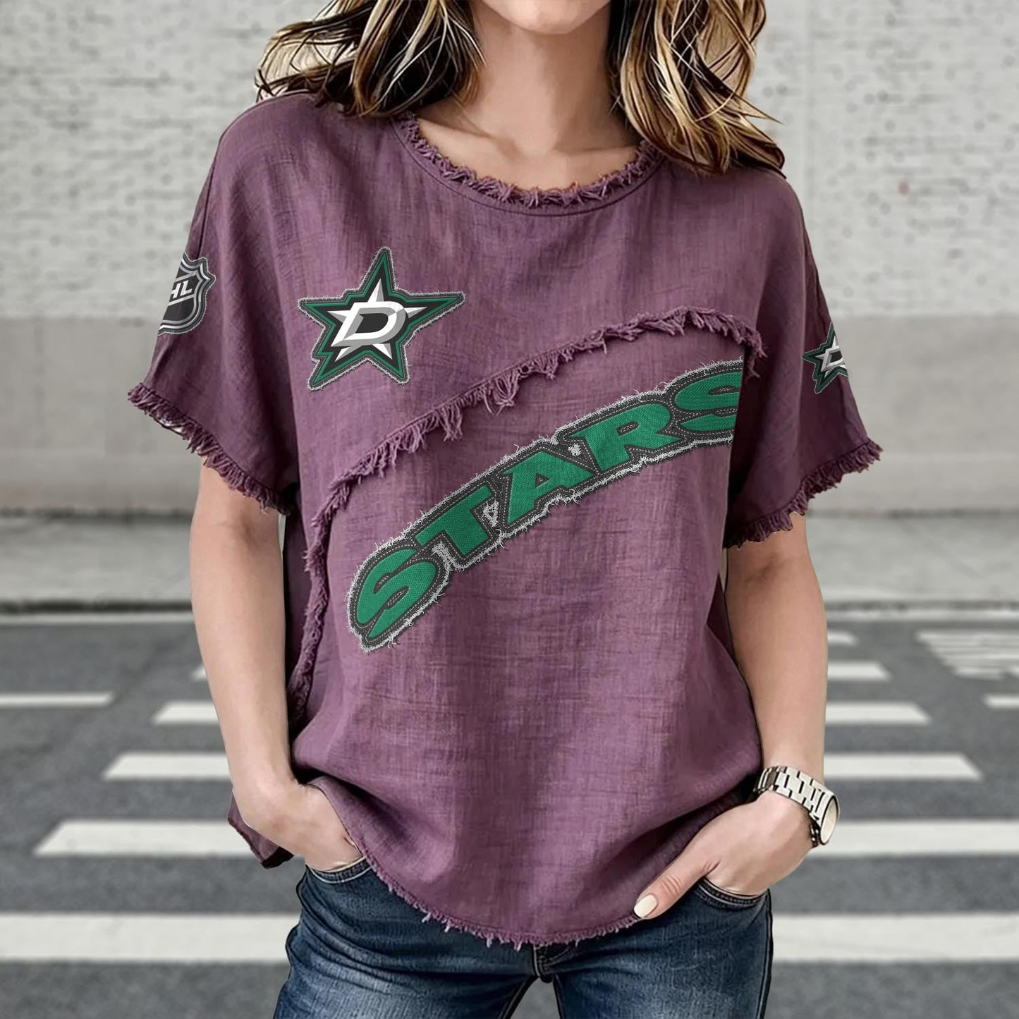DAL x NHL Womenƒ??s Vintage O-Neck 2905 DatND DVT