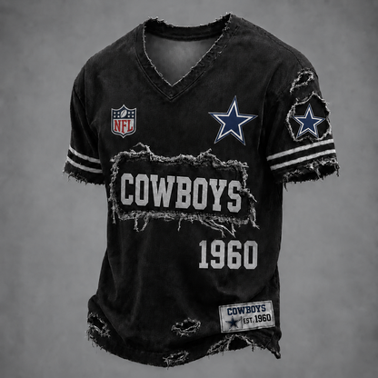 DAL x NFL LUXURY V-Neck T-Shirt 3005 DatND DVT