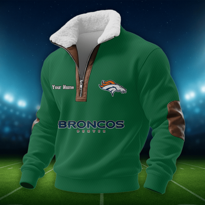 DB NFL Men Fur Collar Sweatshirt DDT CTND