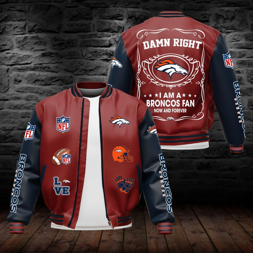 DB NFL Premium Leather Bomber Jacket DDT HLPHUONG