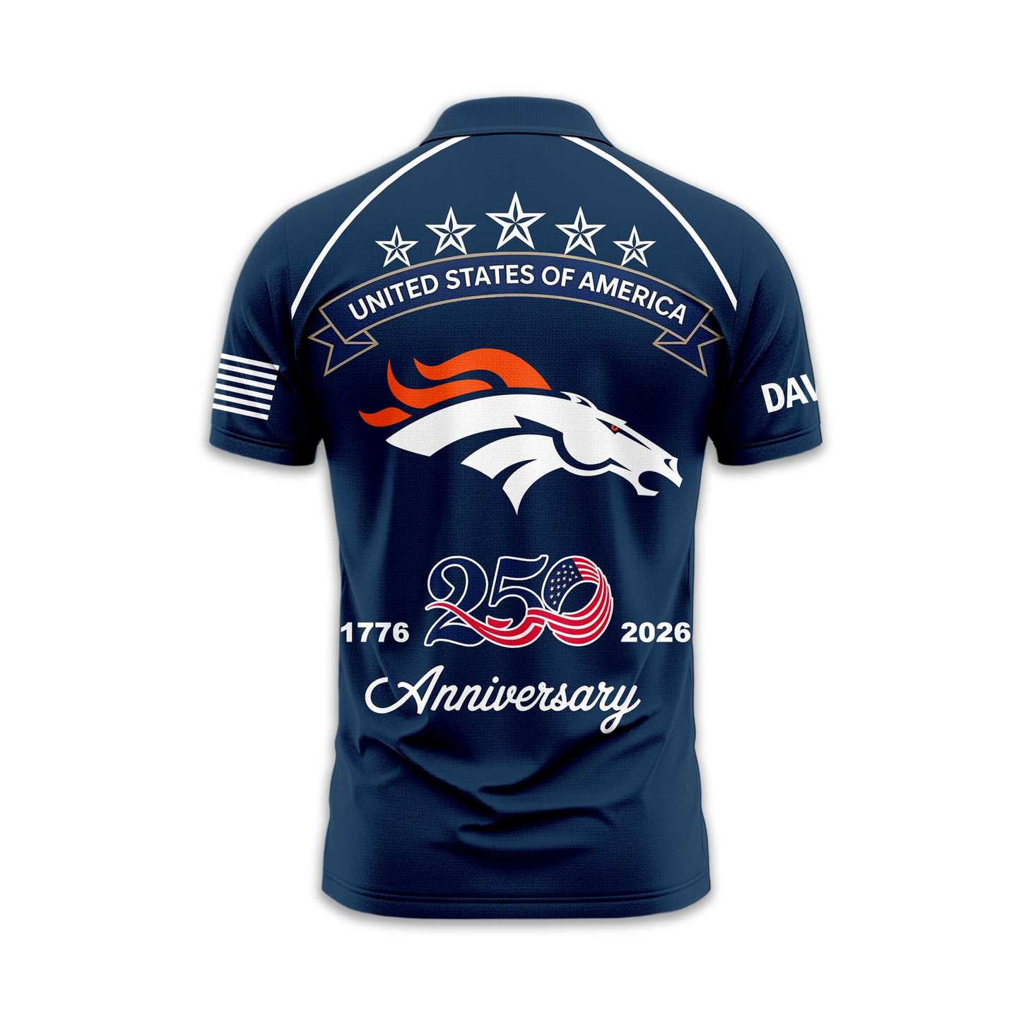 DB Premium NFL American Semiquincentennial Polo Shirt 010726