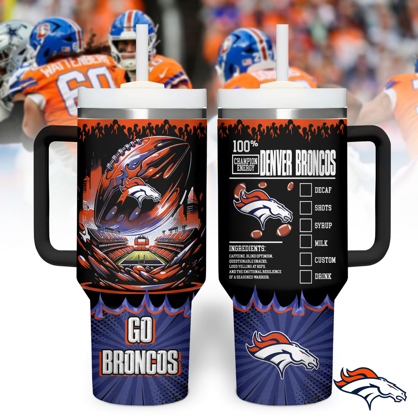 DB Premium NFL Champion Energy Tumbler 40oz DDT CTND