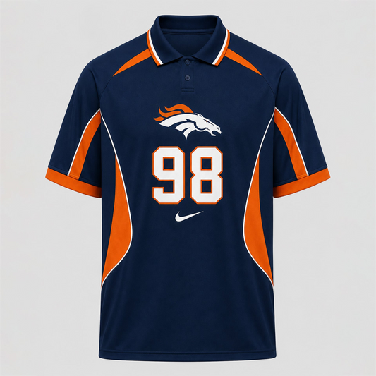 DB Premium NFL Custom Number Sports Style Polo Shirt