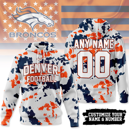 DB Premium NFL Gridiron Splash Personalized Hoodie DDT CTND