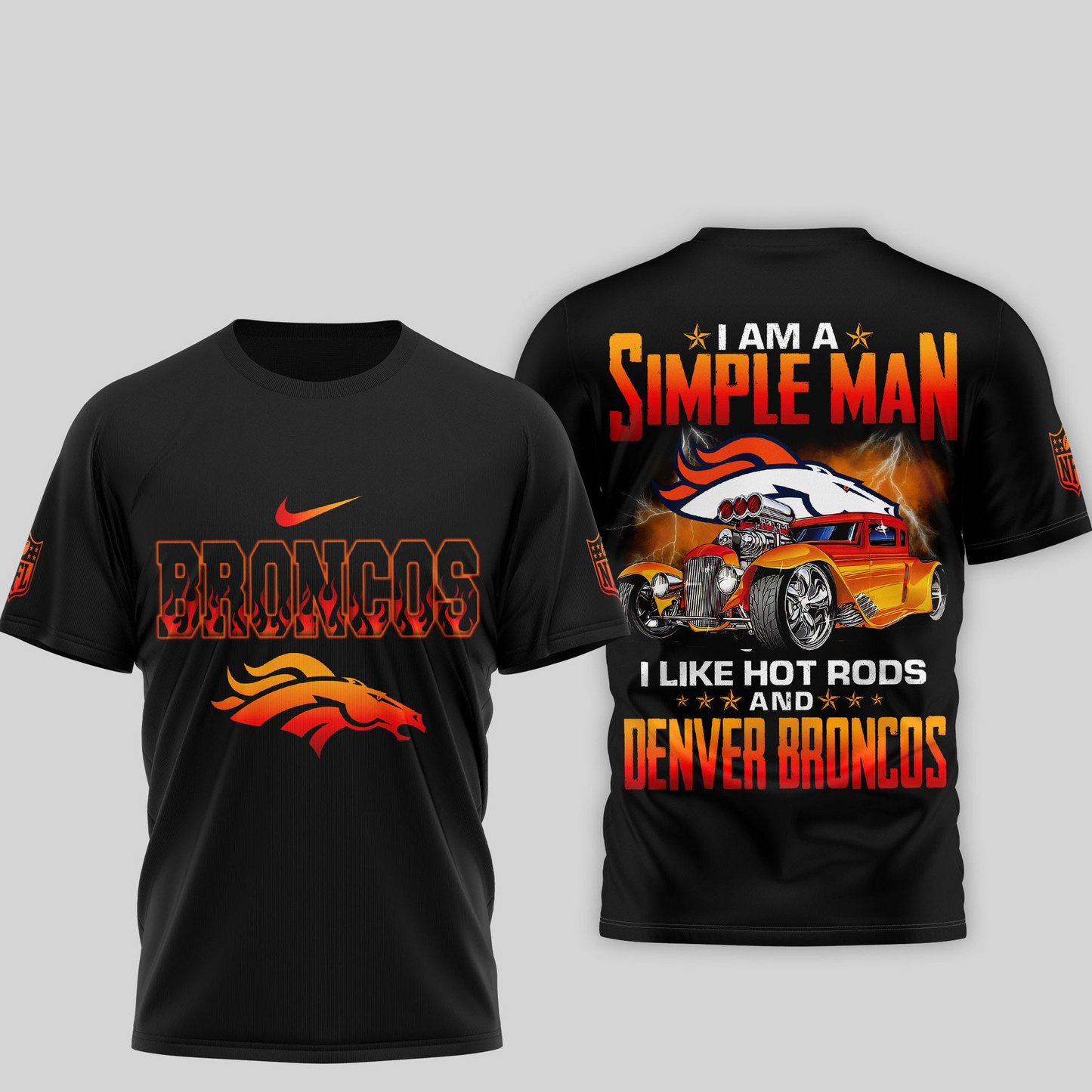 DB Premium NFL Hot Rods 3D Shirt DDT HLPHUONG